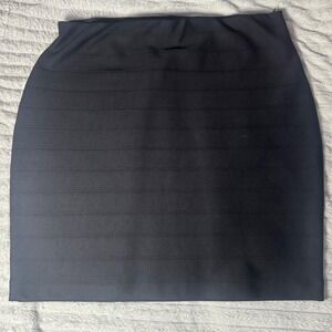 Joseph Ribkoff Black Bandage Pencil Skirt Knee Length Size 16